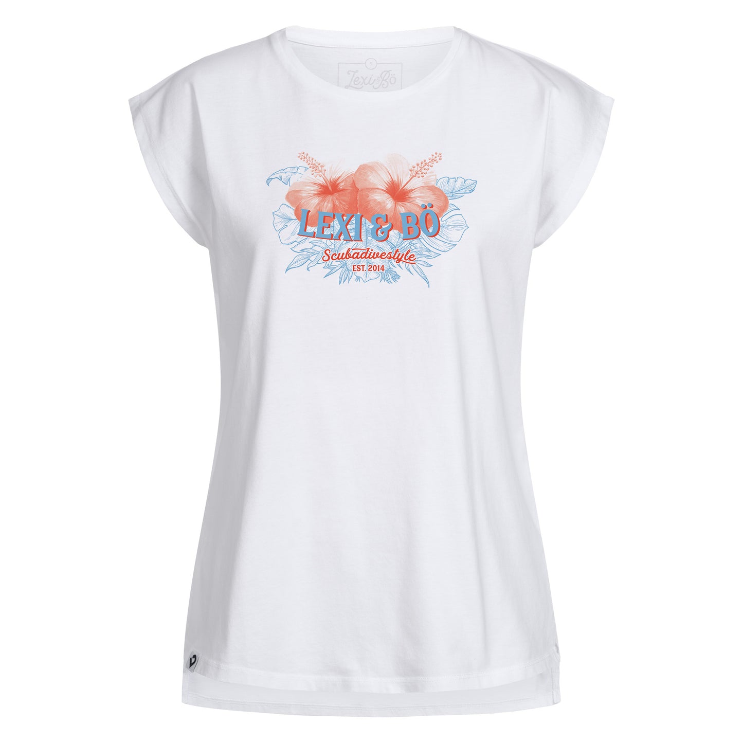 Damen T-Shirt Hibiskus Bio-Baumwolle