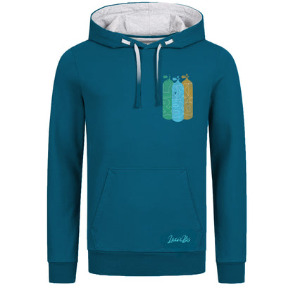 125 Three Tanks Herren Hoodie Lyons Blue - Front