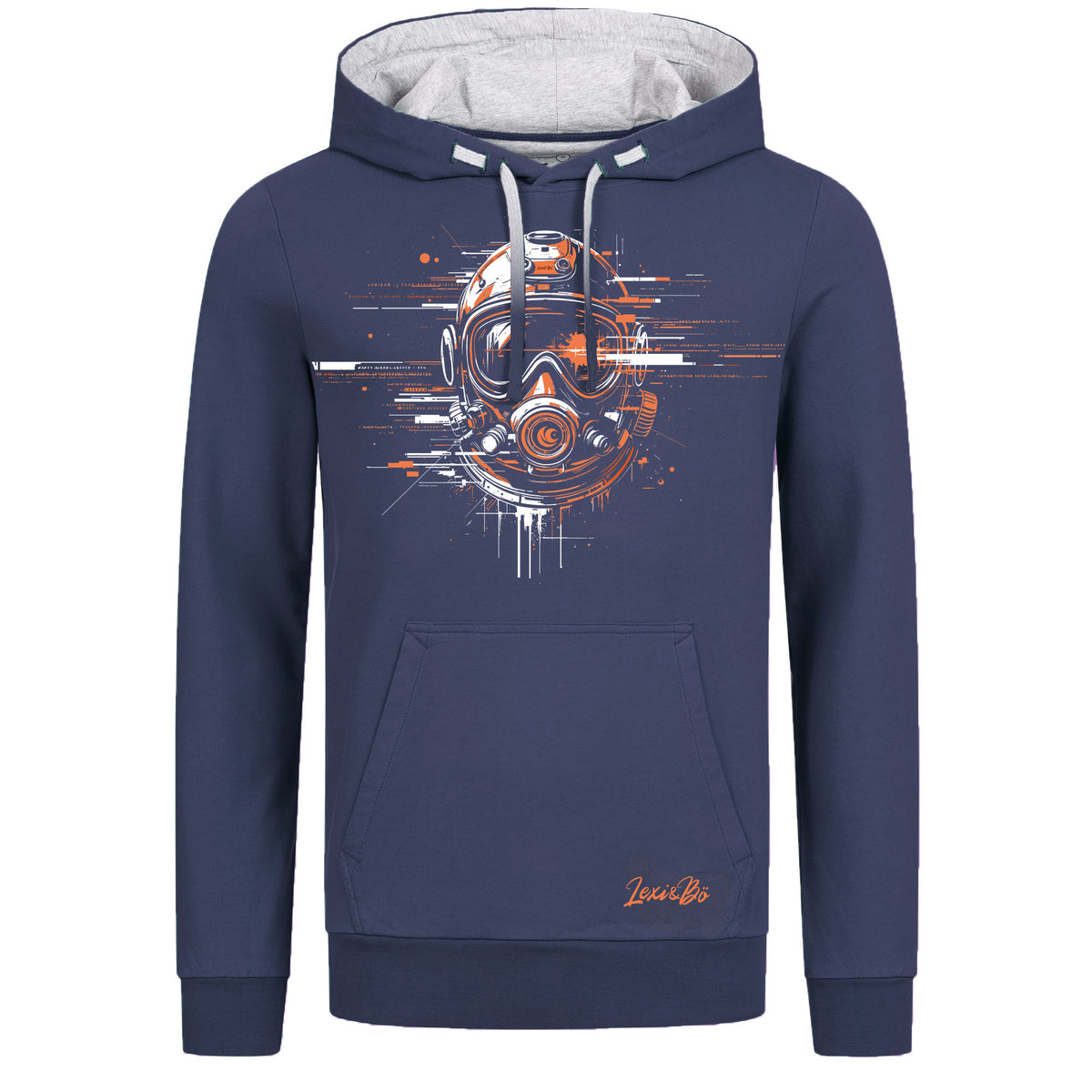 Dive Helmet Hoodie Herren