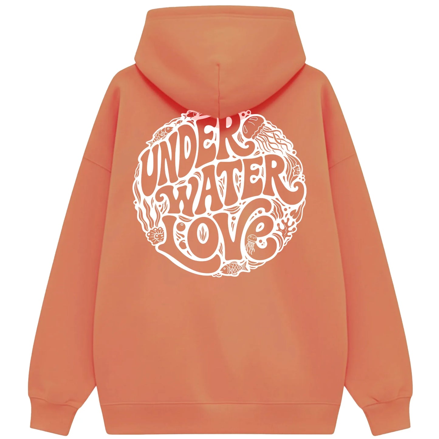 Under Water Love Oversized Hoodie Damen