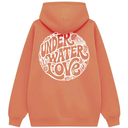 Under Water Love Oversized Hoodie Damen