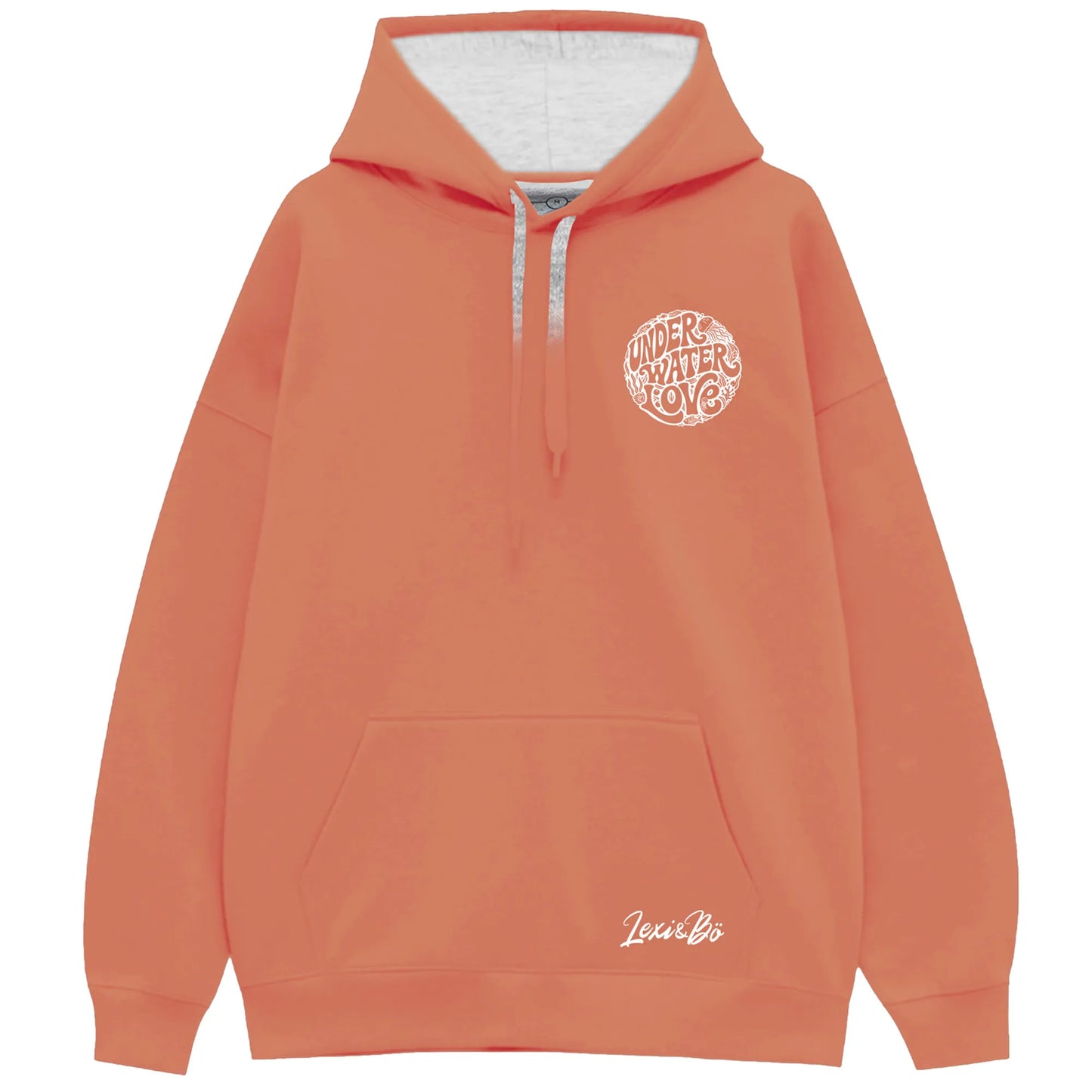 Under Water Love Oversized Hoodie Damen