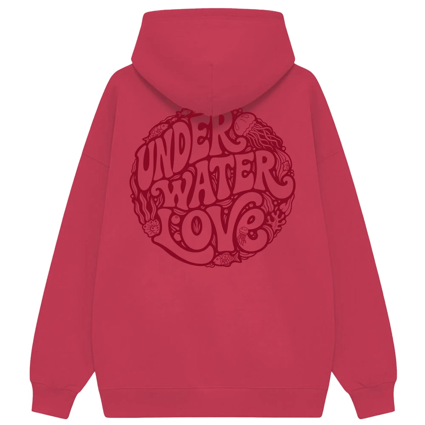 Under Water Love Oversized Hoodie Damen
