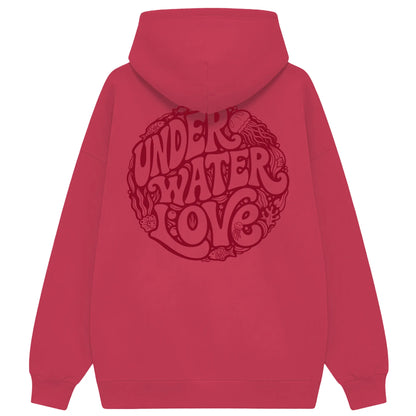 Under Water Love Oversized Hoodie Damen