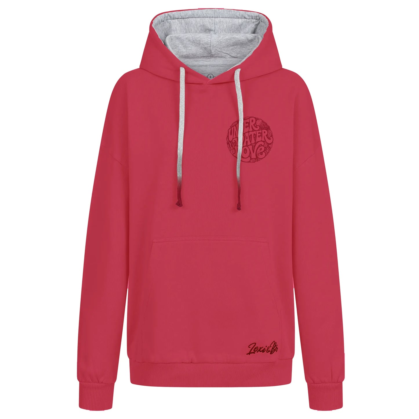 Under Water Love Oversized Hoodie Damen