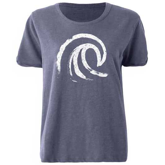 Wave Oversized T-Shirt Damen