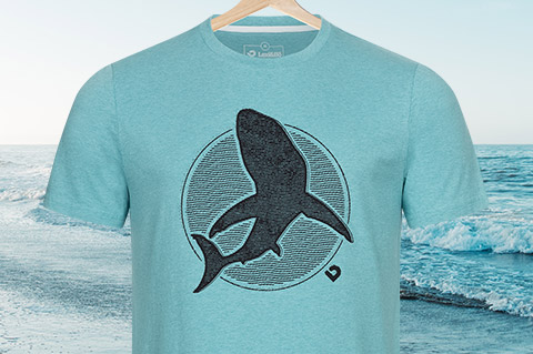 112-Shark-Silhouette-T-shirt-Men-Green-Melange-Mood-Pic-480x319