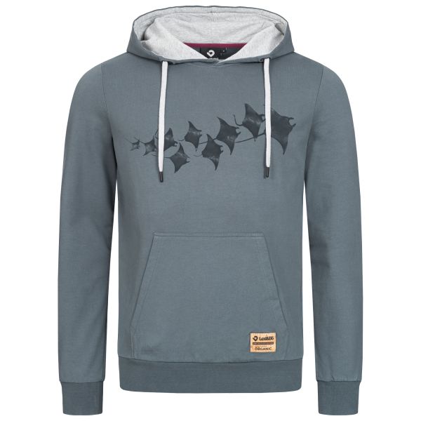 Manta Rays Men's Hoodie - colourful hoodie made from 100% organic cotton with eco-friendly Manta motif print