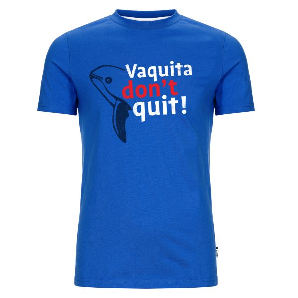 VAQUITA DON'T QUIT! HERREN T-SHIRT - Blau mit Vaquita Print